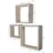 Ekena Millwork Square, Open Back, Vintage Farmhouse Shadow Box Shelves, Barnwood Decor Collection, PK3 DECR15SBSQOBWH - alternate 3